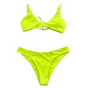 Zaful Neon Two Piece Bikini
